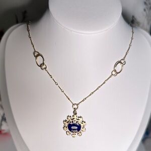 VNTG 14K 1/20th Gold-Filled Sterling Silver Royal Arcanum Fraternity Necklace